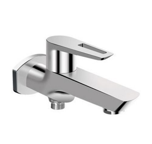 15 Mm Wall Mounted Glossy Finish Rust Proof Stainless Steel Bib Taps