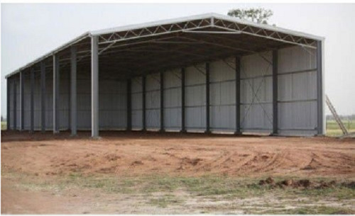 5 मिमी मोटा रस्ट प्रूफ और टिकाऊ आयताकार औद्योगिक ग्रेड पेंट कोटेड टिन शेड स्ट्रक्चर