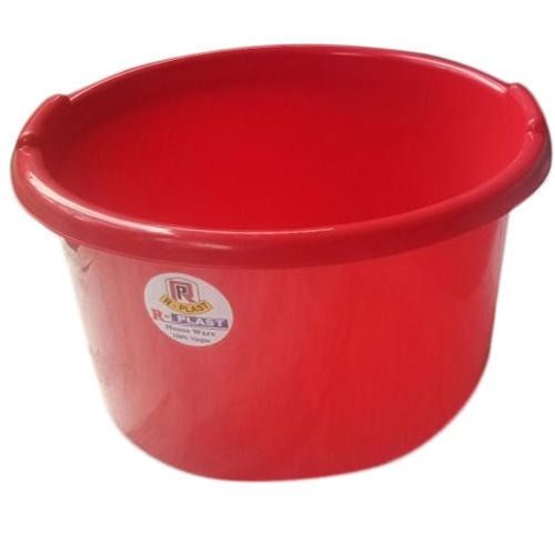 50 Litre Size 425 Gram a  62 X 46 X 27 Cm Glossy Finish Round Plastic Tubs 