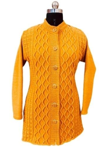 Casual Wear Designer Full Sleeves Button Closure Woolen Cardigan For Ladies  Age Group: All Age Group at Best Price in Ludhiana