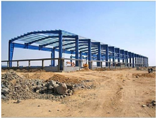 हैवी माइल्ड स्टील रस्ट प्रूफ और ड्यूरेबल इंडस्ट्रियल ग्रेड पेंट कोटेड पार्किंग शेड