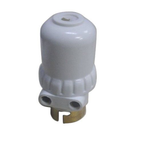 Energy Efficient White Plastic Electrical Bulb Holder