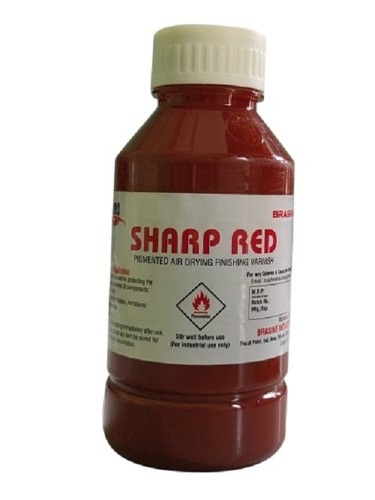 Brasiv Low Sheen Sharp Red Pigment Air Drying Finishing Varnish, For Wood, Liquid