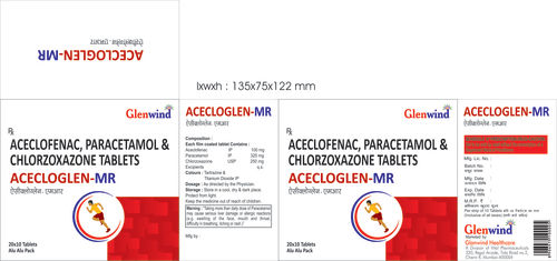 Aceclofenac Paracetamol Serratiopeptidase Tablet, 20x10 Alu Alu Pack