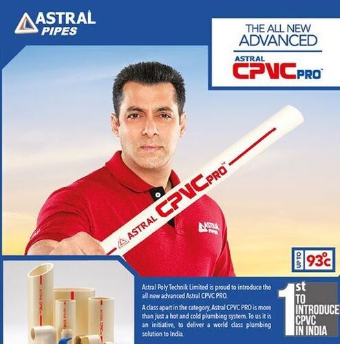 Astral Hot And Cold Plumbing Chlorinated Polyvinyl Chloride CPVC Pipes And Fitting