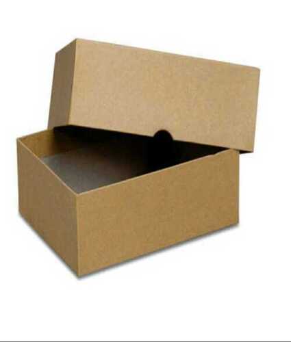 Brown Plain Paper Square Shape Packaging Box For Garments
