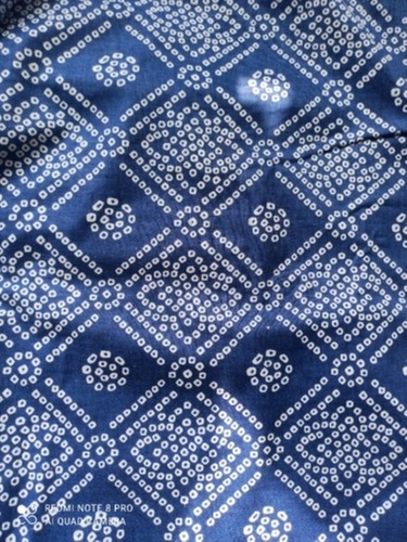 Party Wear Cotton Bandhej Fabric