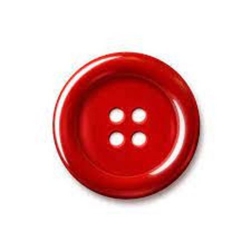 Durable And Lightweight Round Plastic Plain Button