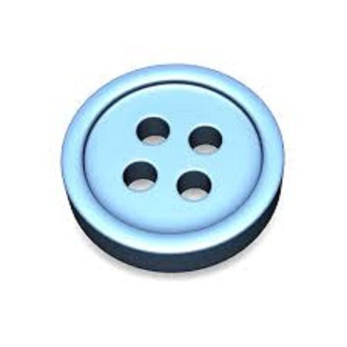Environment Friendly And Long Lasting Round Plain Plastic Shirt Button