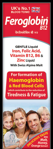 फेरोग्लोबिन B12 आयरन, फोलिक एसिड, विटामिन B12, B6 और जिंक ब्लड टॉनिक