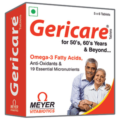 Gericare Omega-3 Fatty Acid, Antioxidant And Micronutrient Tablets, 5x6 Pack