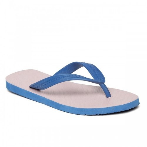 Gomax White And Blue Paragon Rubber Slipper at Best Price in Sankrail ...