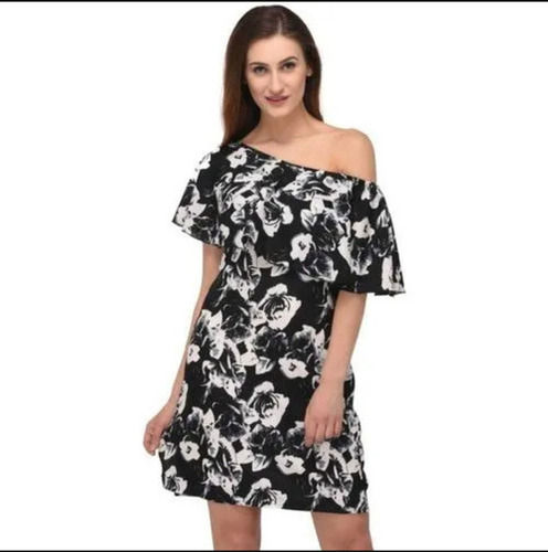 Ladies Printed A Line Short Frock