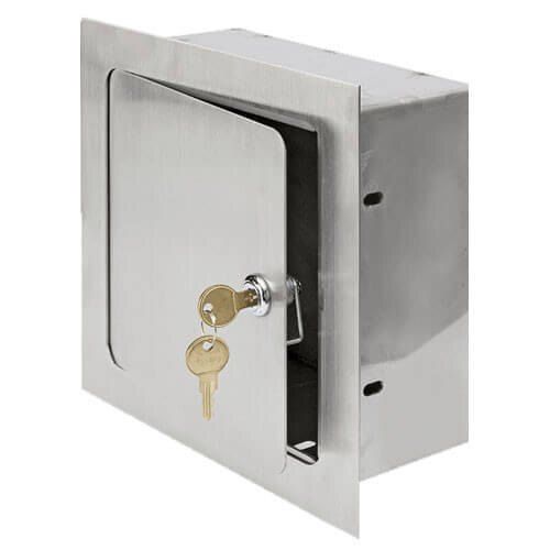 Long Service Life and Sturdy Constructed Stainless Steel Safe Locker with Number Lock