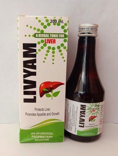 Medicine Grade Pharmaceutical Livyam Ayurvedic Liver Herbal Tonic 200 Ml