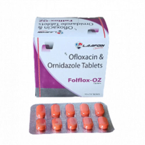 Medicine Grade Pharmaceutical Ofloxacin Ornidazole 10X10 Tablets Expiration Date: 11 July 2023 Years