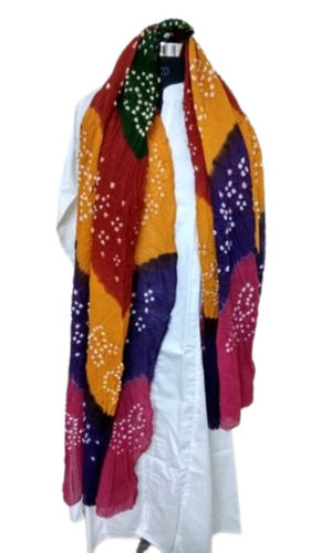 Multi Color Jaipuri Printed Silk Dupatta 