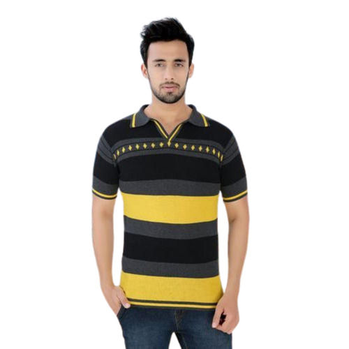 Polo Neck Cotton T Shirts