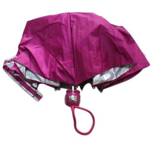 Nylon And Polyester Plain Folding Umbrella