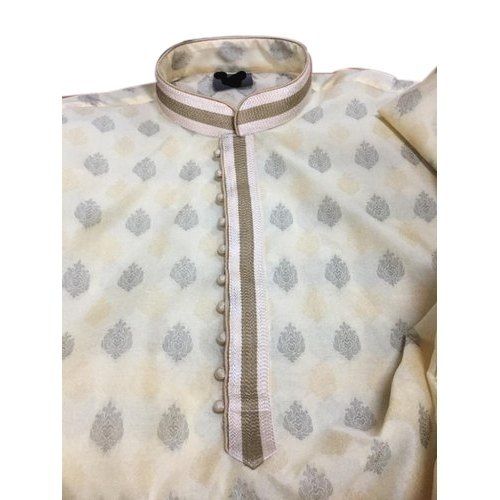 Printed Embroidered Men Kurta