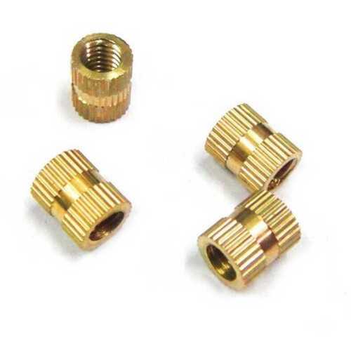 Round Shape Brass Knurling Insert For Electrical Fittings(Fine Coated)