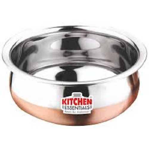 Scratch Resistance And Durable Chrome Finish Stainless Steel Copper Bottom Handi  Size: 20 X 10 X 10