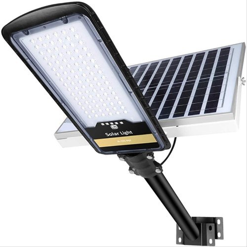 Solar LED Street Light - Aluminum Material Standard Size Black Color | High Efficiency Shock & Weather Resistant Pole Mounted Energy Efficient Easy to Install