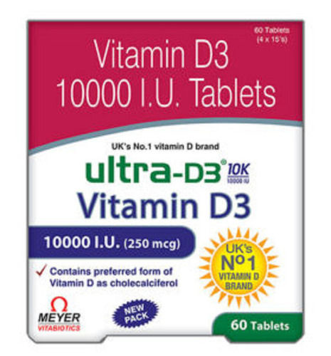 Ultra-d3 Vitamin D3 10000 I.u. Tablets