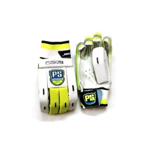 Unisex White Colored Cricket Gloves With Elastic Bands For Adults