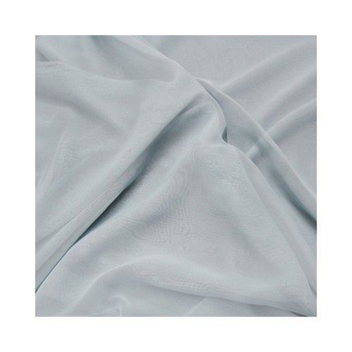 White Color Plain Georgette Fabric