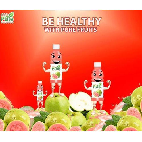 200 Ml Fresh Guava Juice With High Nutritious Value And Rich Taste