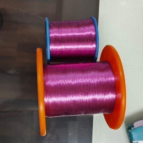 Glossy Lamination 75 Pink Colour Metallic Zari Thread For Handicraft Work