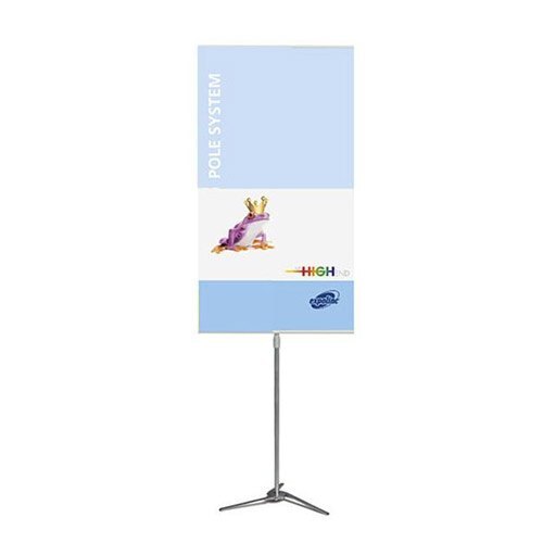 8 X 5 Inch Size Acrylic Polished Advertisement Pole Banner Display