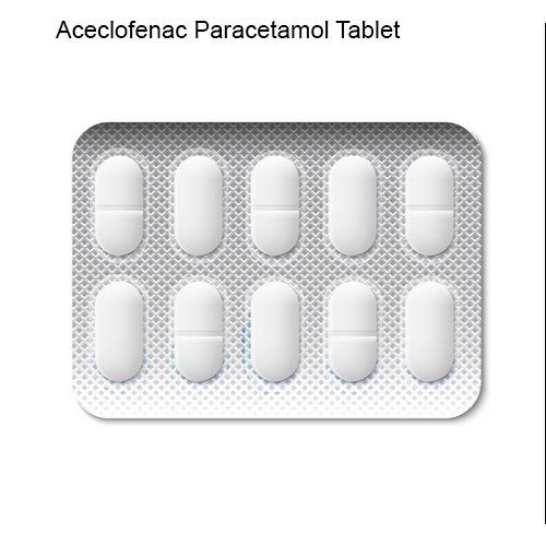 Medicine Grade Pharmaceutical Allopathic Aceclofenac Paracetamol Tablet