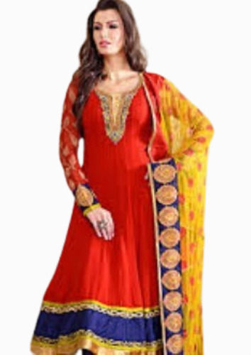 Red Color Ladies Fancy Kurti