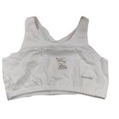 Cotton Grey And Red Color Comfortable Sports Non Padded Bra For
