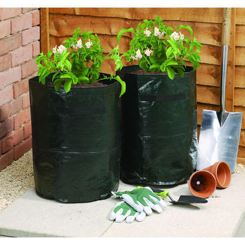 Blue Low Water Consumption Eco Friendly Ideal For Horticulture Round Shape Plant Grows Bags 