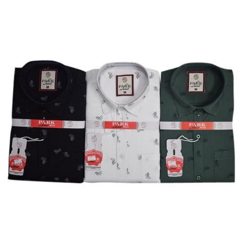 Anti Wrinkle Mens Printed Casual Shirts