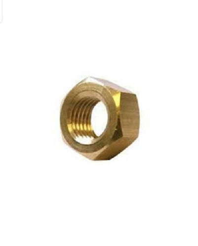 Strong Rust Proof Hexagonal Polished Brass Round Hex Nut
