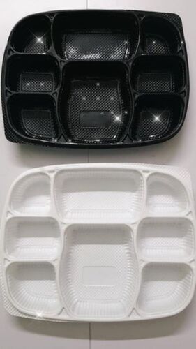 8CP Meal Tray Natraj With Lid, Shape: Rectangle