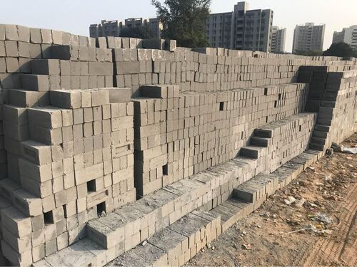 Grey Color Solid Fly Ash Bricks For Construction Uses