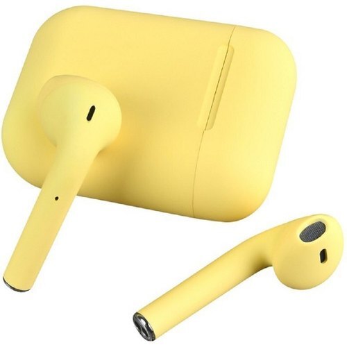 I 12 Yellow Inpods Wireless Earbuds With Microphone and 10 Meter Range