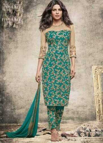 Machine Made Ladies Salwar Kameez, Comfortable And Easily Washable,