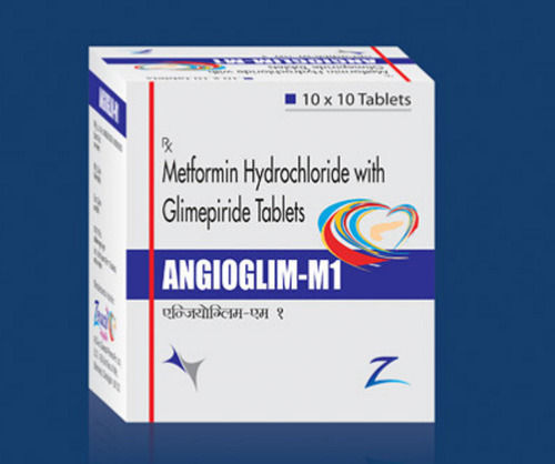 Metformin Hydrochloride With Glimepiride Tablets, 10x10 Tablets Blister Pack