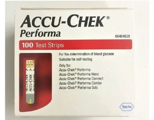 Personal and Clinical Use Accu Chek Performa Test Strips 100