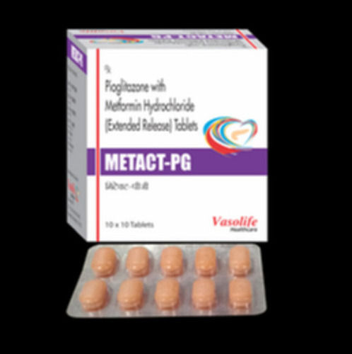 Steel Pioglitazone With Metformin Hydrochloride Tablets, 10X10 Blister Pack