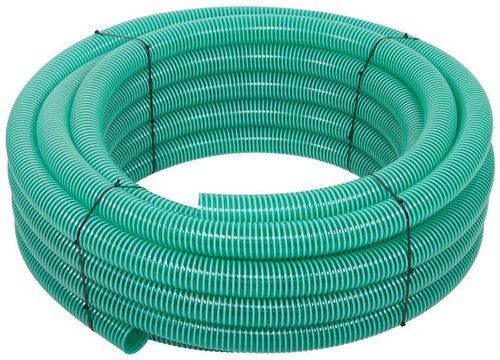 Round Shape Head Highly Versatile Spiral Pvc Green Suction Hose Pipe