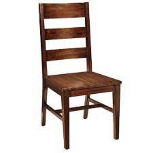 High-Back Solid Wood Chair - 75x48x18 Inches, Brown | Termite Resistant, Portable, Non-Swivel, High Comfort Seating
