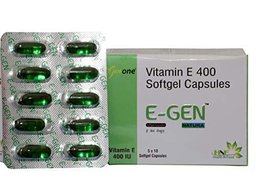 Vitamin E 400 Mg Softgel Capsules General Medicines