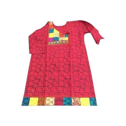 Breathable Skin Friendly Casual Wear Printed Unicolor Skin Friendly Cotton Kurti 